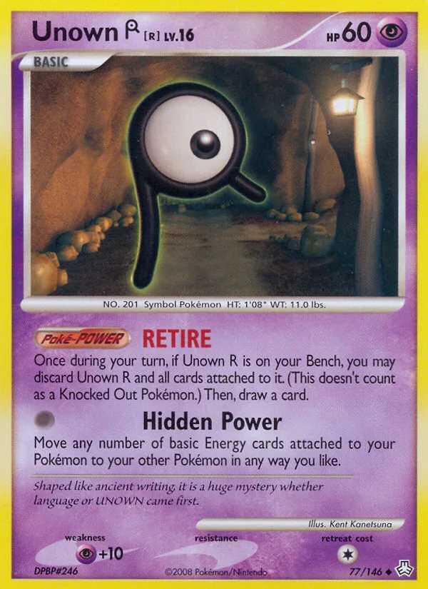 Unown [R] #77 Legends Awakened Pokemon card