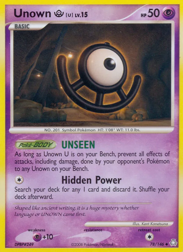 Unown [U] #78 Legends Awakened Pokemon card