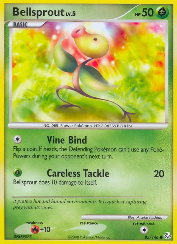 Bellsprout #85 Legends Awakened Pokemon card