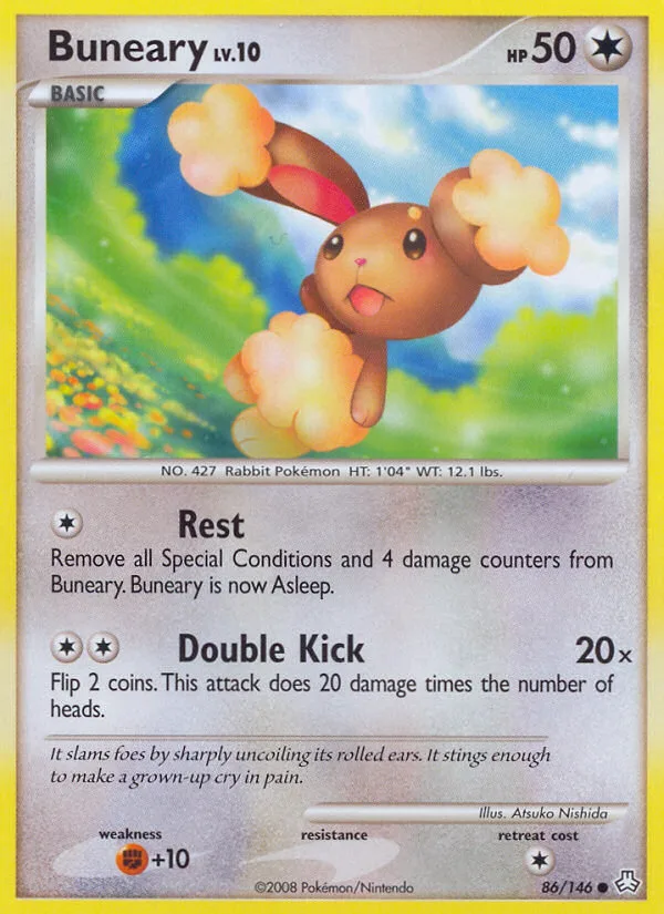 Buneary #86 Legends Awakened Pokemon card