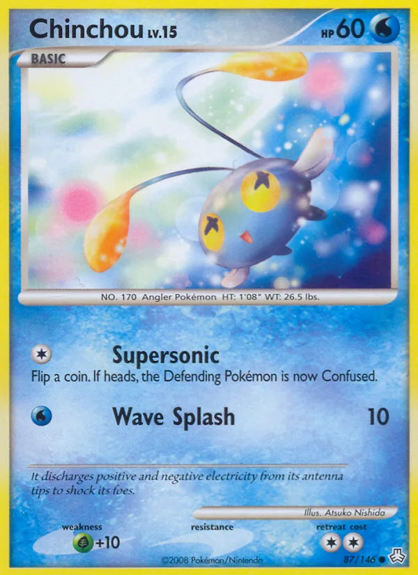 Chinchou #87 Legends Awakened Pokemon card