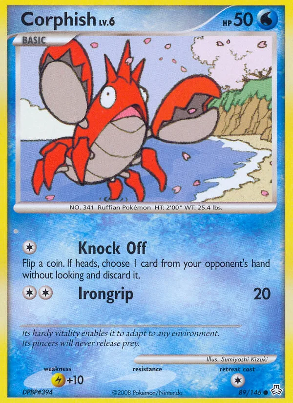Corphish #89 Legends Awakened Pokemon card