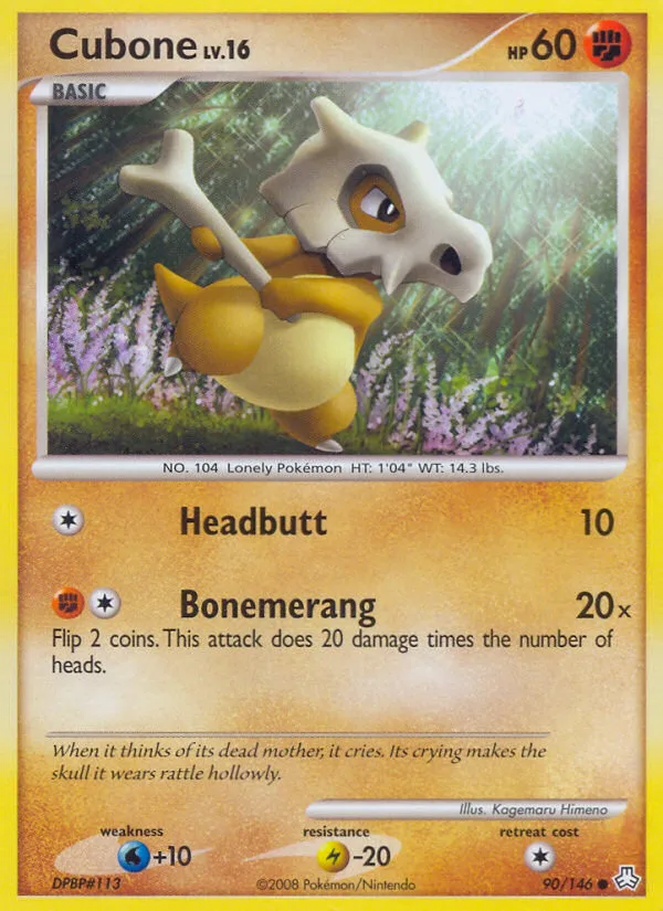 Cubone #90 Legends Awakened Pokemon card