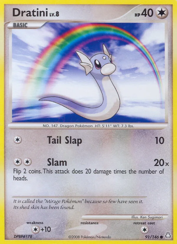 Dratini #91 Legends Awakened Pokemon card