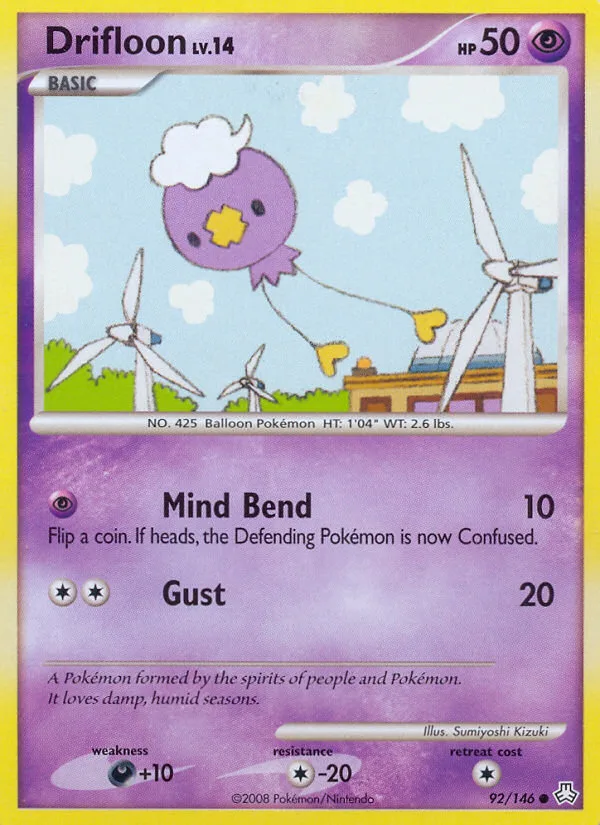 Drifloon #92 Legends Awakened Pokemon card