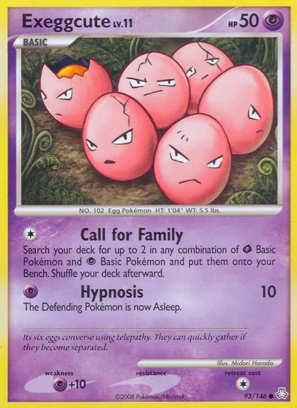 Exeggcute #93 Legends Awakened Pokemon card