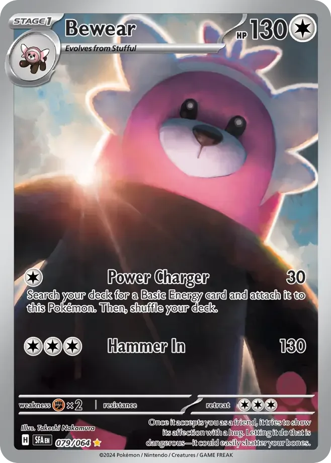 Bewear #79 Shrouded Fable Pokemon card
