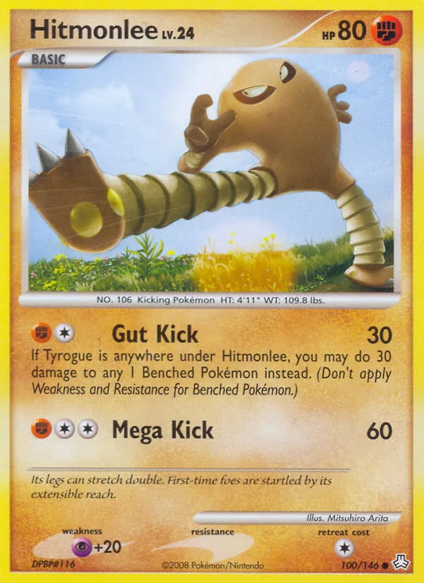 Hitmonlee #100 Legends Awakened Pokemon card