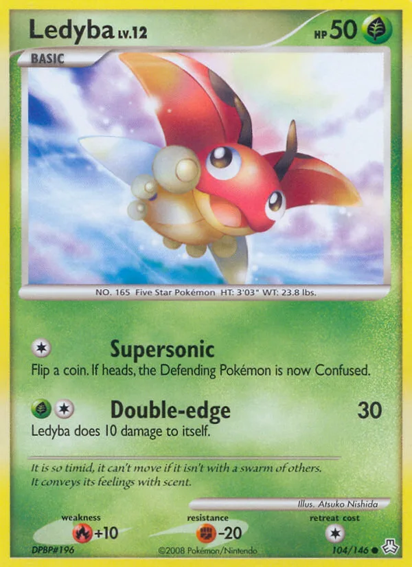 Ledyba #104 Legends Awakened Pokemon card