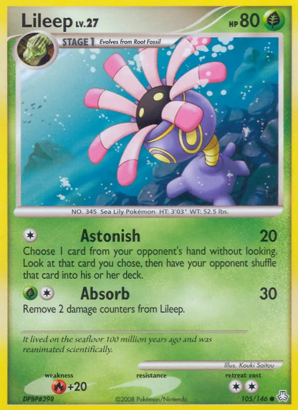 Lileep #105 Legends Awakened Pokemon card