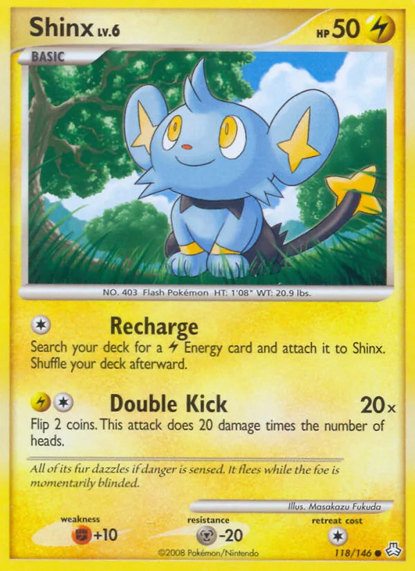 Shinx #118 Legends Awakened Pokemon card