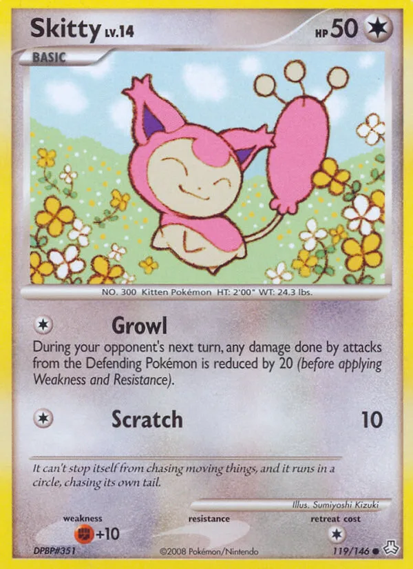 Skitty #119 Legends Awakened Pokemon card