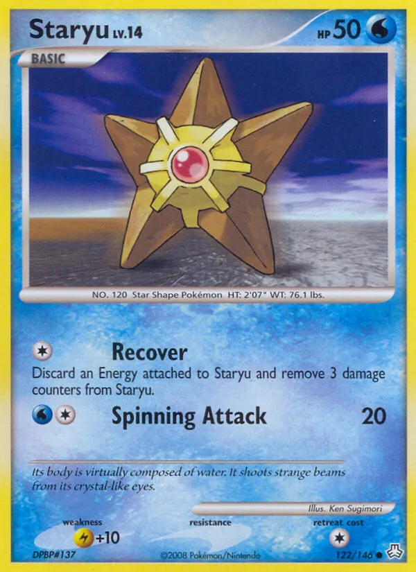 Staryu #122 Legends Awakened Pokemon card