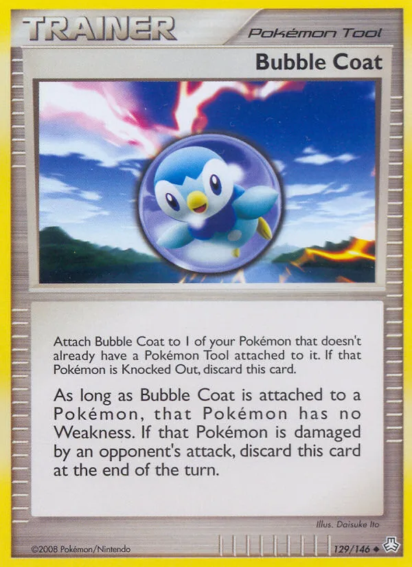Bubble Coat #129 Legends Awakened Pokemon card