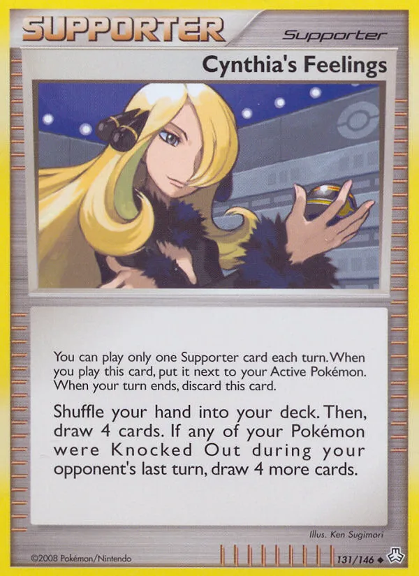 Cynthia's Feelings #131 Legends Awakened Pokemon card
