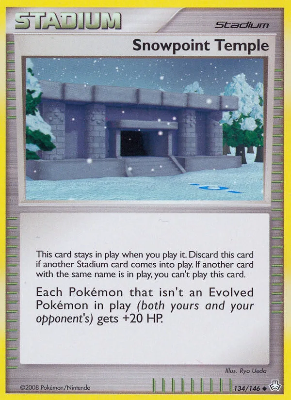 Snowpoint Temple #134 Legends Awakened Pokemon card