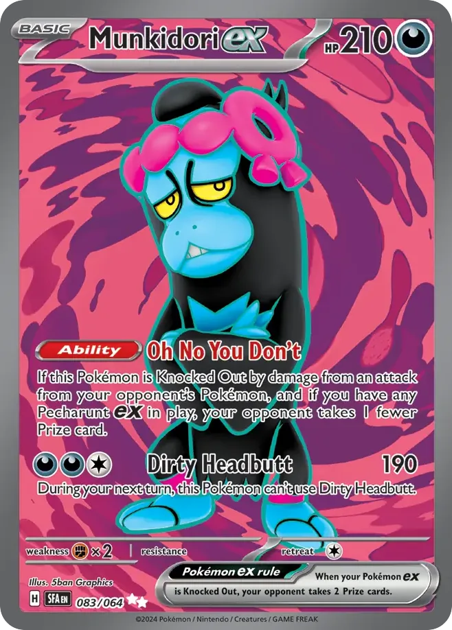 Munkidori ex #83 Shrouded Fable Pokemon card