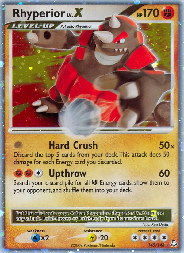 Rhyperior LV.X #145 Legends Awakened Pokemon card