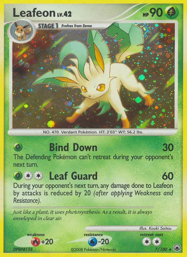 Leafeon #7 Majestic Dawn Pokemon card