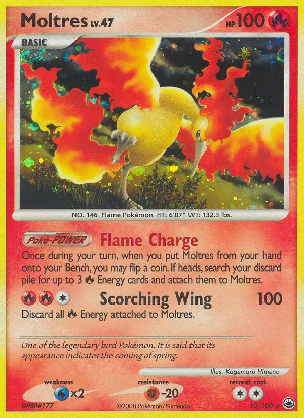 Moltres #10 Majestic Dawn Pokemon card