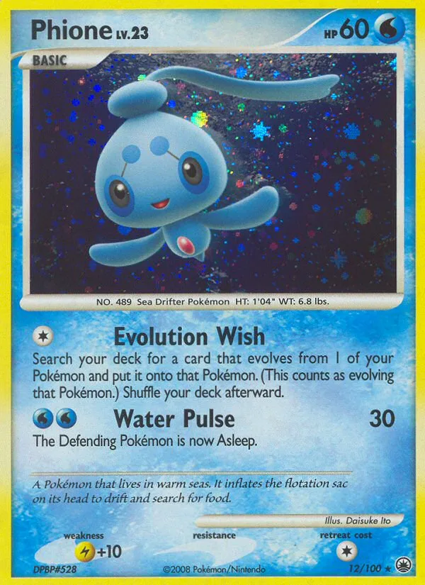 Phione #12 Majestic Dawn Pokemon card