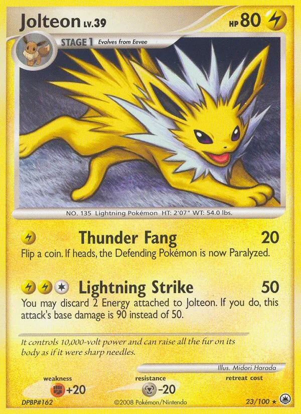 Jolteon #23 Majestic Dawn Pokemon card
