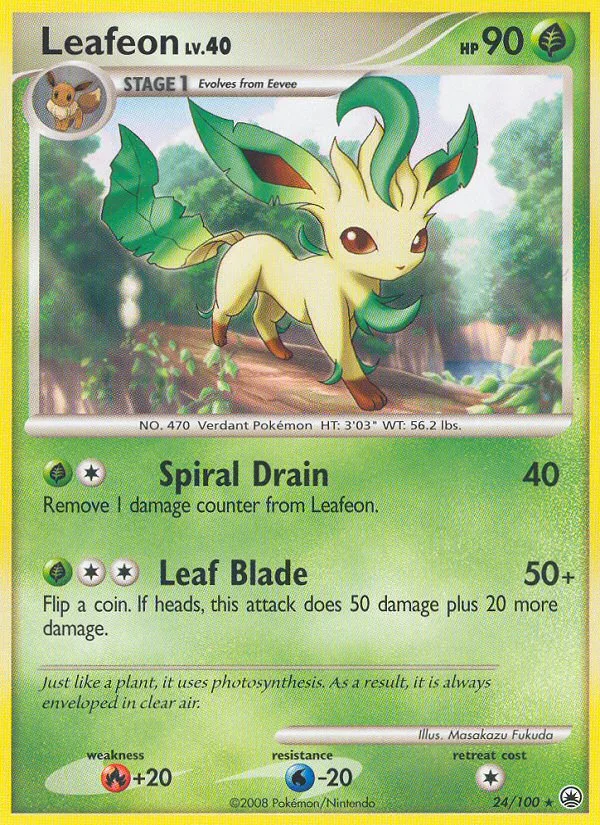 Leafeon #24 Majestic Dawn Pokemon card