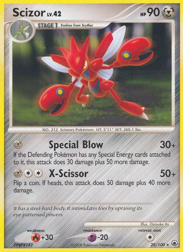 Scizor #29 Majestic Dawn Pokemon card