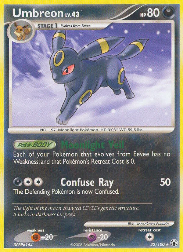Umbreon #32 Majestic Dawn Pokemon card