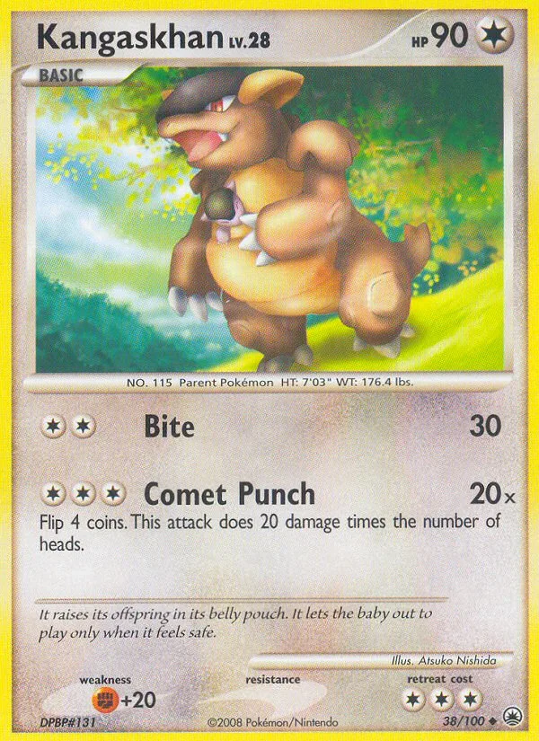 Kangaskhan #38 Majestic Dawn Pokemon card