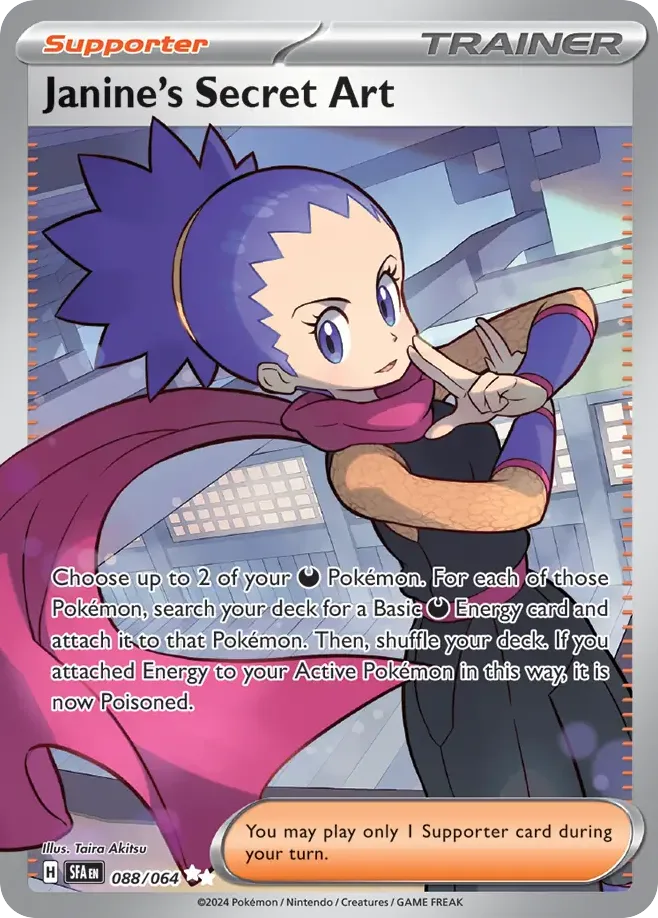 Janine's Secret Art #88 Shrouded Fable Pokemon card