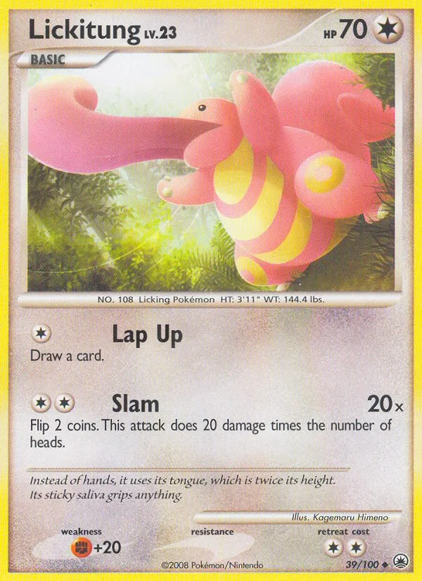 Lickitung #39 Majestic Dawn Pokemon card