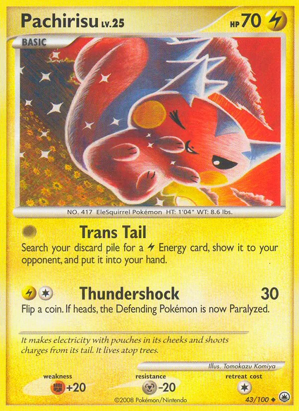 Pachirisu #43 Majestic Dawn Pokemon card