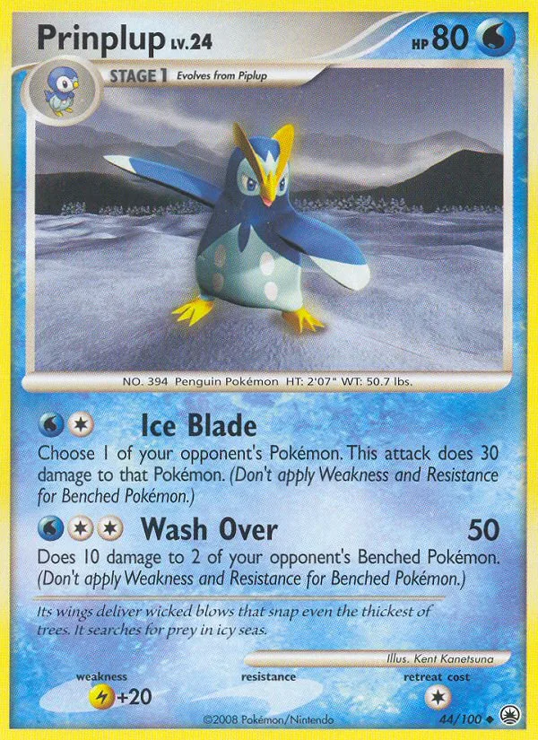 Prinplup #44 Majestic Dawn Pokemon card