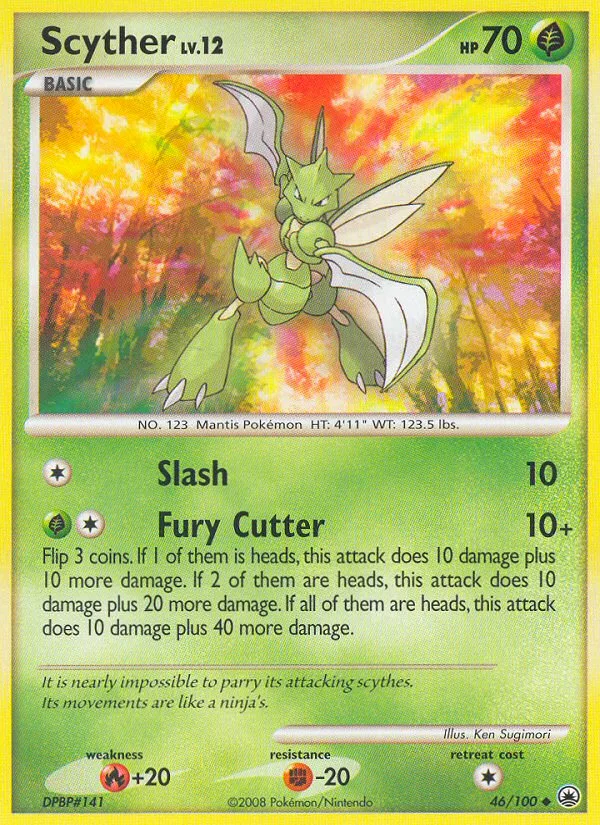 Scyther #46 Majestic Dawn Pokemon card