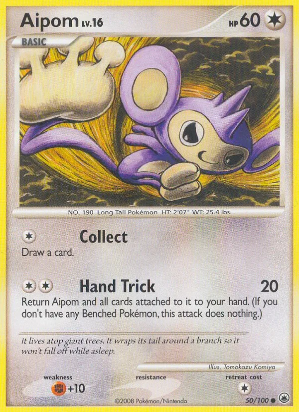 Aipom #50 Majestic Dawn Pokemon card
