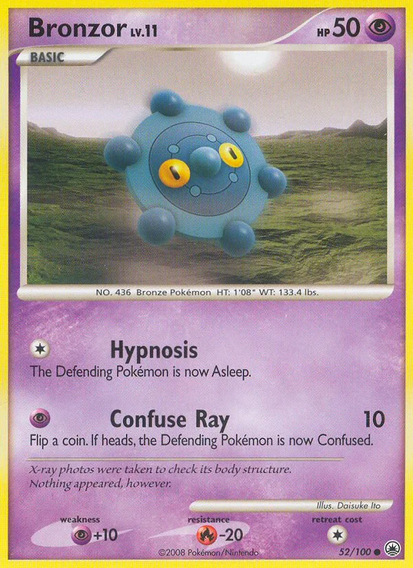 Bronzor #52 Majestic Dawn Pokemon card