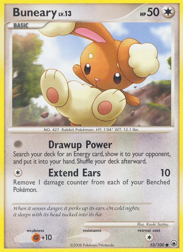 Buneary #53 Majestic Dawn Pokemon card