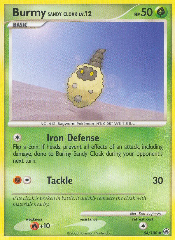 Burmy Sandy Cloak #54 Majestic Dawn Pokemon card