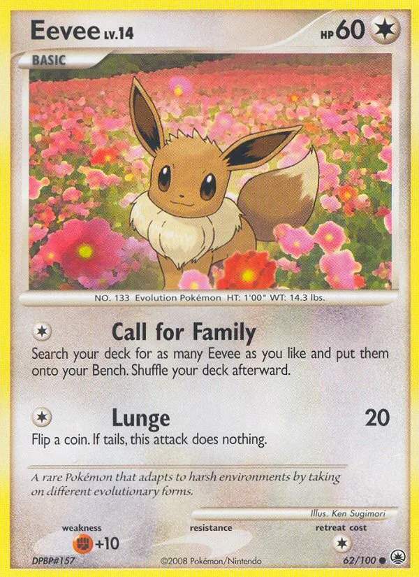 Eevee #62 Majestic Dawn Pokemon card