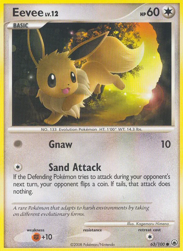 Eevee #63 Majestic Dawn Pokemon card