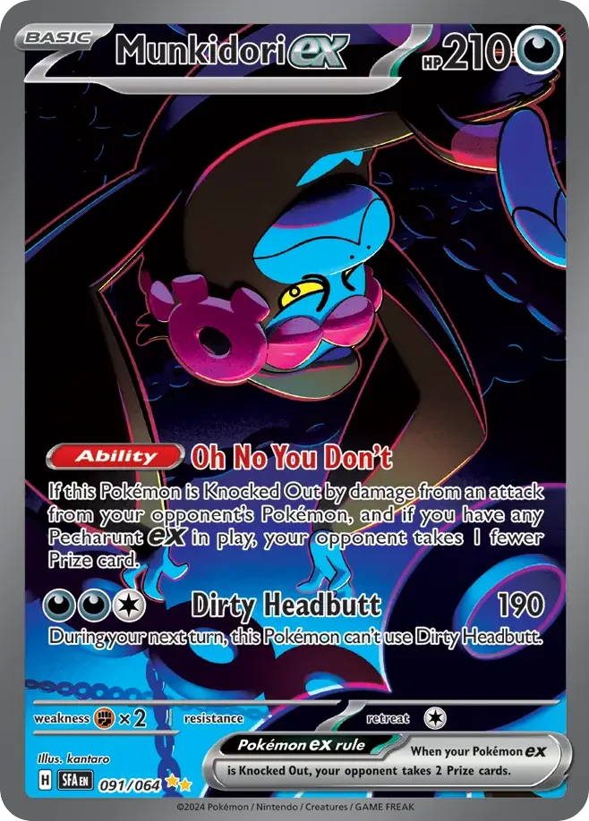 Munkidori ex #91 Shrouded Fable Pokemon card