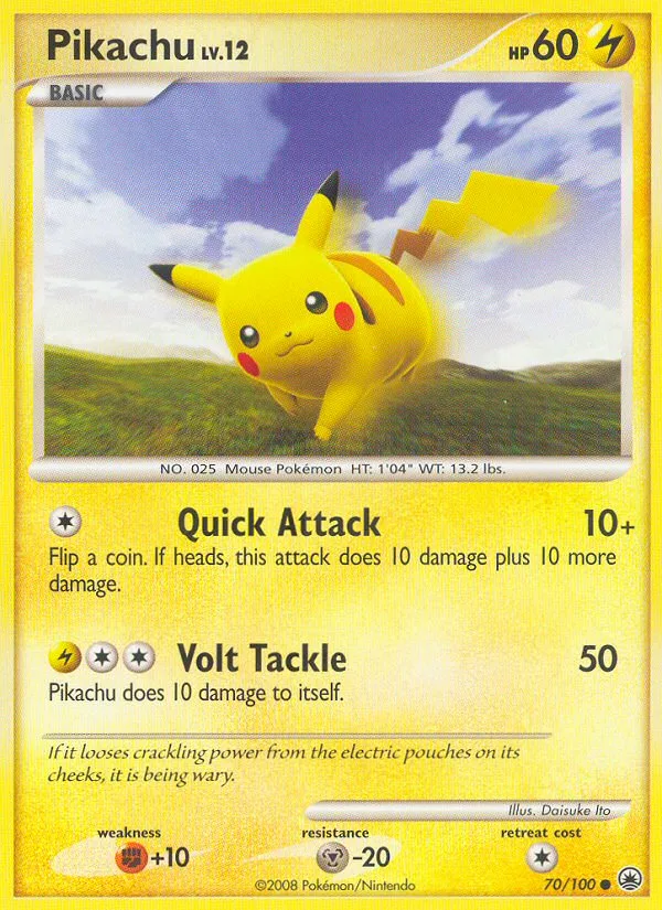 Pikachu #70 Majestic Dawn Pokemon card