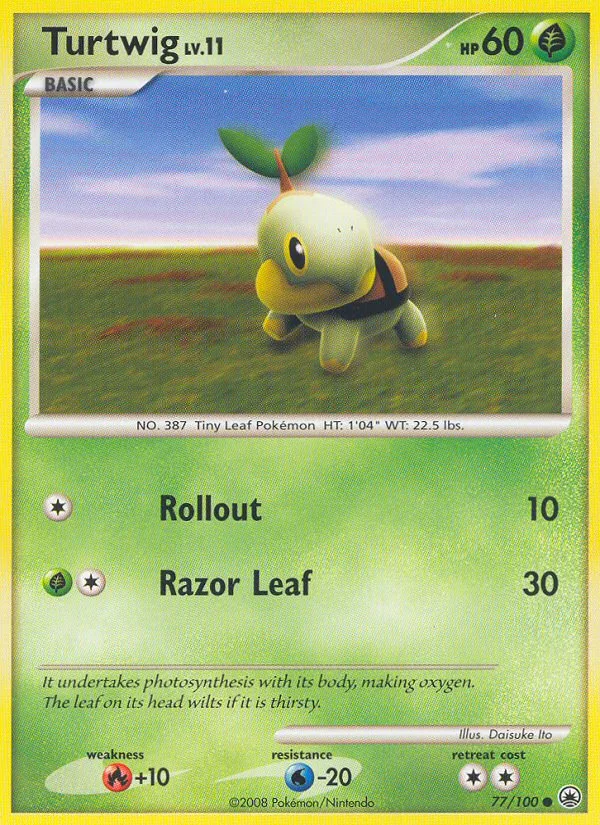 Turtwig #77 Majestic Dawn Pokemon card