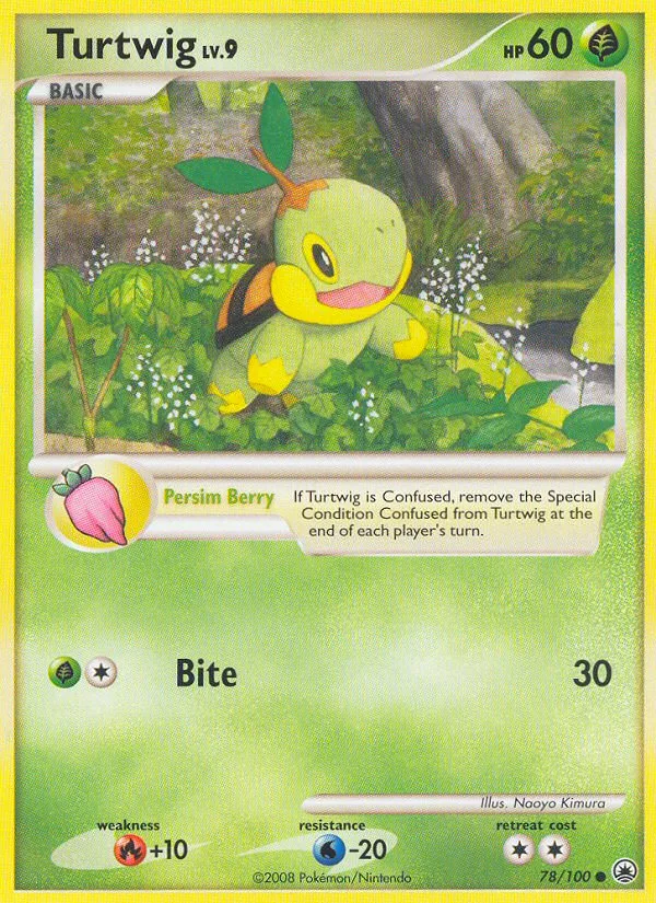 Turtwig #78 Majestic Dawn Pokemon card