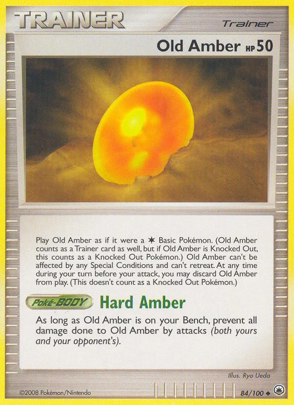 Old Amber #84 Majestic Dawn Pokemon card