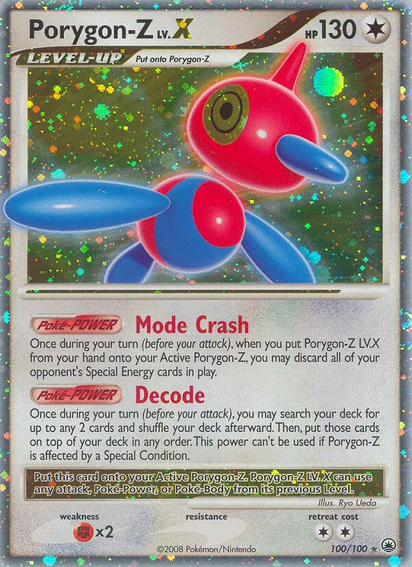 Porygon-Z LV.X #100 Majestic Dawn Pokemon card