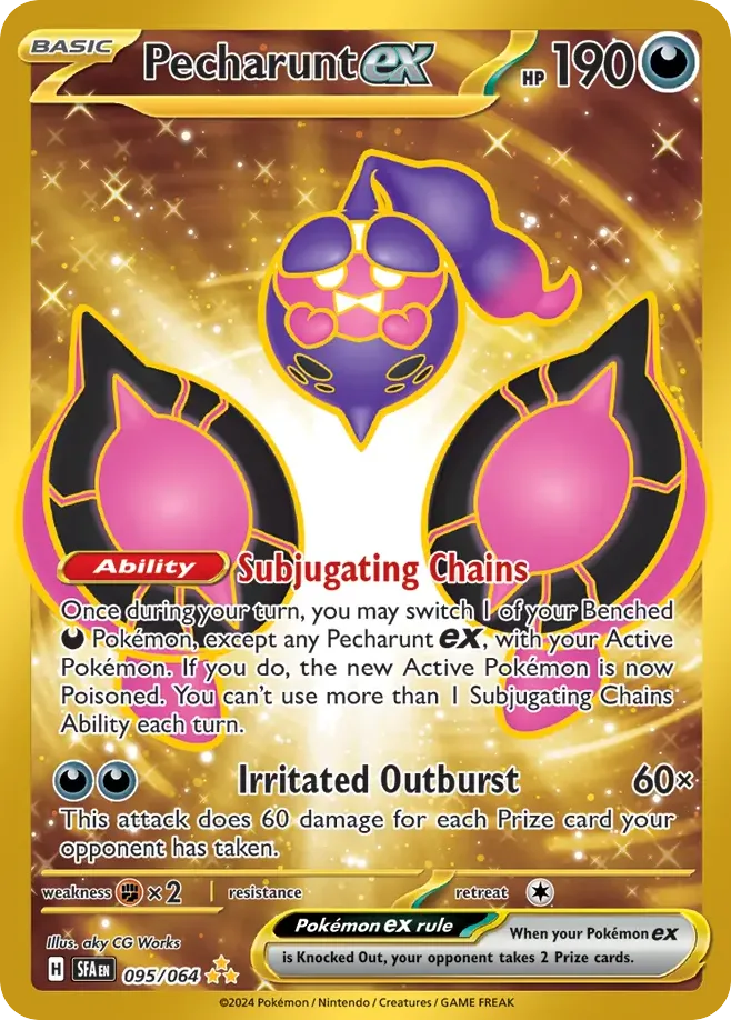 Pecharunt ex #95 Shrouded Fable Pokemon card