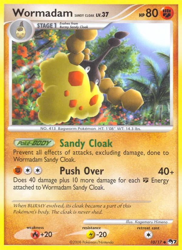 Wormadam Sandy Cloak #10 POP Series 7 Pokemon card