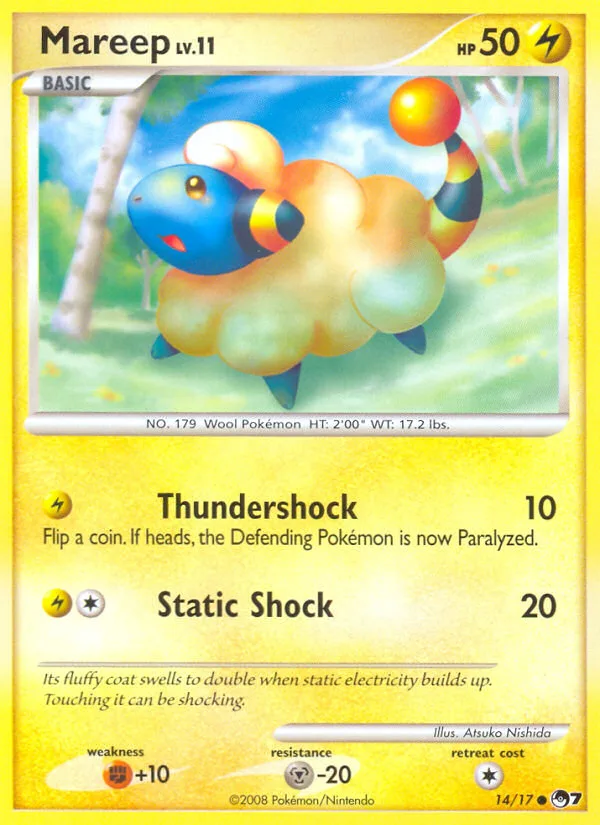 Mareep #14 POP Series 7 Pokemon card